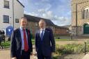 Tiverton and Honiton Liberal Democract MP Richard Foord and Leader Ed Davey. Credit Newsquest.