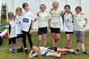 Under-11 girls at Budleigh Salterton Cricket Club
