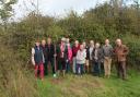 L-R Annie Thompson, John Vieth, Martin Sawer, Cllr Ian Thomas, Ian Priestley, Lynne Jones, Howard West, Brenda Pritchard, Nigel Pritchard, Vaughan Jelley, Edmund Jones, Julian Thompson, Cllr Paul Arnott