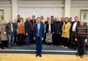 Simon Jupp with local Conservative Party members after his selection for the Honiton & Sidmouth constituency