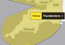 Met Office Yellow weather warning for thunder.