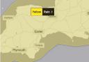 The South West will be covered by the yellow weather morning issued by the Met Office