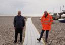 Beer and Branscombe Councillor, John Heath, with Councillor Geoff Jung, East Devon District Council’s Portfolio Holder for Coast, Country, and Environment