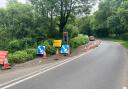 Temporary traffic lights have been in place at Crawley Farm on the A30 since July 2021.