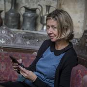 November 01, 2016 - Syria: Christina Lamb seen in the Old Town of Damascus, (Dmitri Beliakov/ Sunday Times)