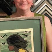 Jane Wimsett, of Georgian House Framing and Gallery, chose a woodcut by the late Japanese artist Tadashi Nakayama called ‘Girl in the Wind’. Picture: Alison Summerfield