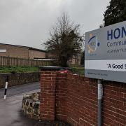 The entrance to Honiton Community College