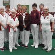 Honiton ’s winning team in the  Lacemakers County Top Club Match