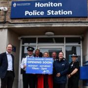 Richard Foord at the re-opening on Honiton Police Station