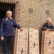Bird boxes installed across Honiton to mark the return of the swifts