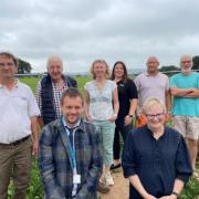 Members of East Devon County Council , Feniton Parish Council and contractor Kier