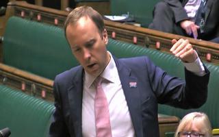 Heath Secretary Matt Hancock speaking in the House of Commons.