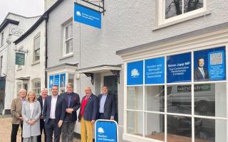 Local Conservatives open the Honiton High Street office.