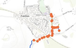 A map of the Feniton Flood Alleviation Scheme.