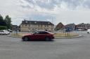 The Cross Rifles roundabout in Bridgwater