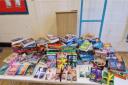 The books presented to Sidmouth Primary School by Winstone's