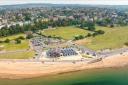 Aerial view of Sideshore at Exmouth.