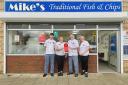 The team at Mike's Traditional Fish & Chips in Eastleigh