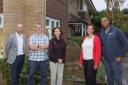 (L-R) Joe Brownless, chief customer officer at Orbit, Simon Pitkin, head of housing at Oxfordshire Mind, Anneliese Dodds MP, Jess Willsher, CEO of Oxfordshire Mind, and Mark McKenzie, supported housing lead at Orbit