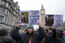 Farmers protest in London. Image: PA Wire