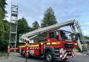 The Aerial Ladder Platform from Danes Castle Exeter