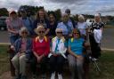 Carer Sylvia and John Gregory, Jessica Lloyd, ex-carer Katrina Davis, Carers Alan & Christine Broom, ex-carer Teresa Birch and ex-carer Valerie Lloyd, carer May Bowsher, walk leaders Marion Pack, Stella Ford and Barbara East.