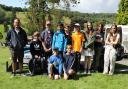 Colyton Grammar School students at Wiscombe Park.