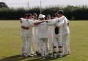 Axminster Town CC celebrate their win