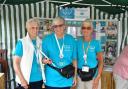 From left: Committee member Stella Ford, volunteer Lorraine Bracey and chairman, Winnie Cameron at the  Gittisham Fete