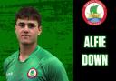 Alfie Down, man of the match in Sidmouth's game against Newton Abbot Spurs.