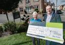 Baker Estates hands a cheque to Hospiscare