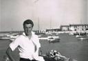 Photo of author Derek Sturch at Lyme Regis in 1958