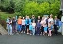 Members of staff from Puffins Pre-School, committee members, representatives from Seaton lions, Seaton Tesco, Beer Head Caravan Park, Music 4Life, Beer Bags and donators