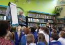 Poet James Carter at Honiton Library