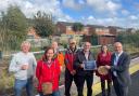 Friends of Feniton Station receives a plaque for Biodiversity as part of the South Western Railway Community Rail Awards