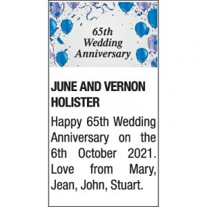 JUNE and VERNON HOLISTER