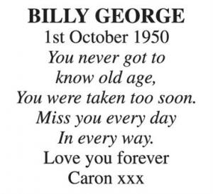 BILLY GEORGE