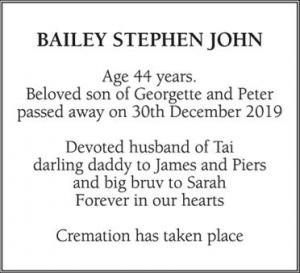 STEPHEN JOHN BAILEY