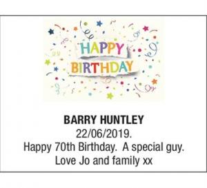 BARRY HUNTLEY