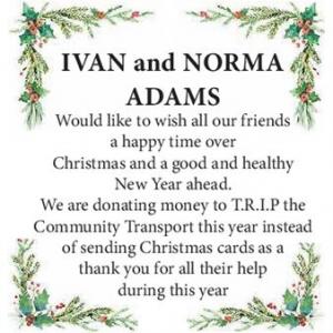 IVAN & NORMA ADAMS