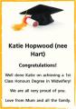 Katie Hopwood (nee Hart)