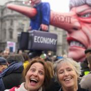 Helen and Claire Preston attended the 'Put it to the People' march in London. Picture: Helen Preston