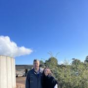 Johnny and Claire Clapp are investing in renewable energy. Credit NFU Mutual.