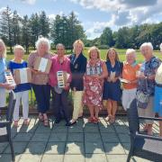 Captain Jayne Jackson (Centre) with winners on Lady Captains Day