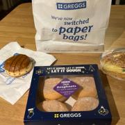 For £3.15, I got five doughnuts and a sandwich from Greggs