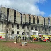 Poltimore House 'fully involved' in a large fire