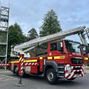 The Aerial Ladder Platform from Danes Castle Exeter