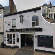 The pub now (main) and its proposed makeover (inset).