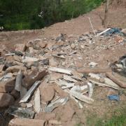 The thousands of tonnes of waste dumped by Christopher Garrett in Devon.