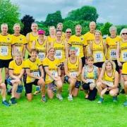 The Axe Valley Runners at the Otter River and Rail 10k race